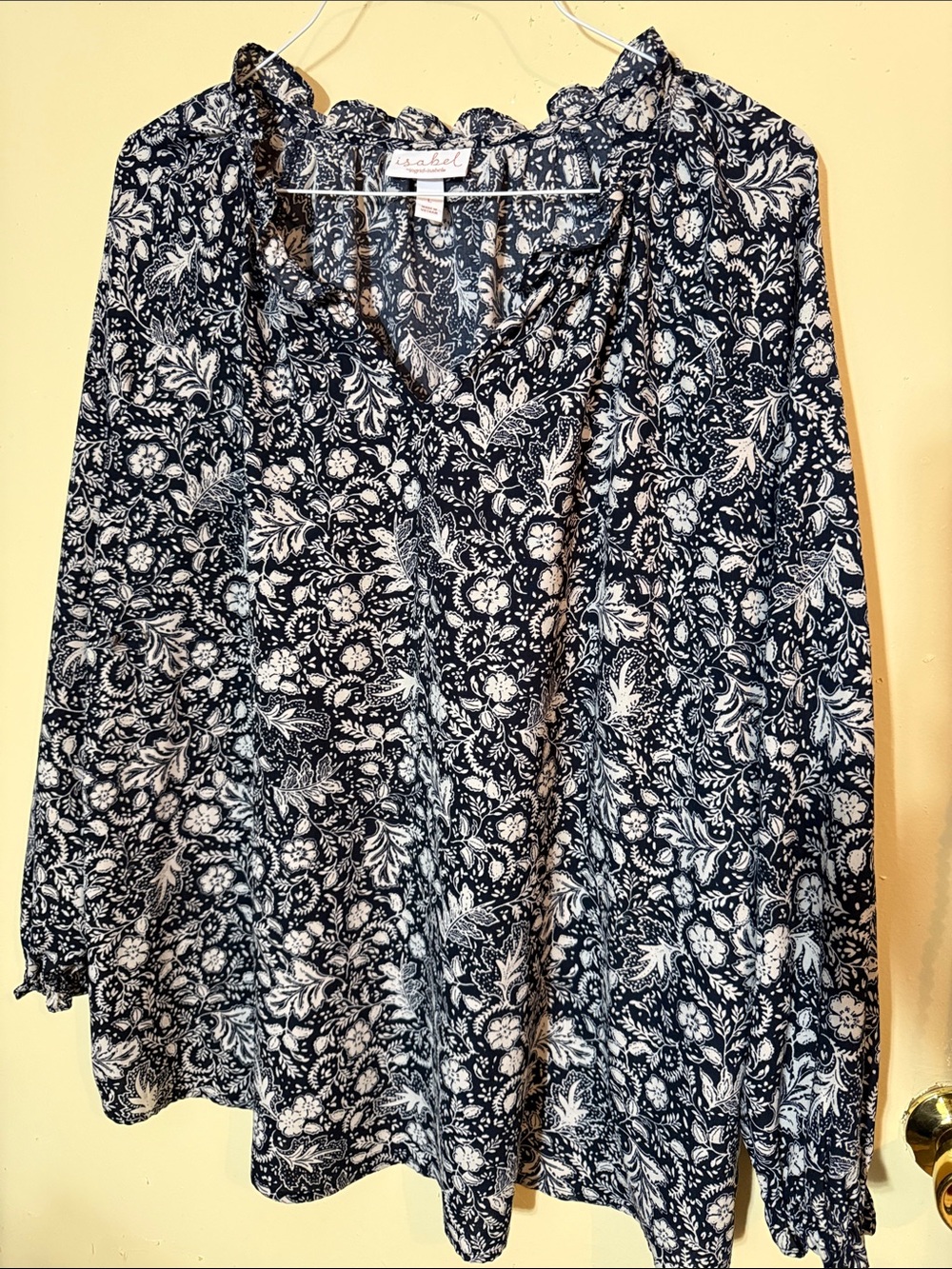 Floral Print Black & White Women's Skirt